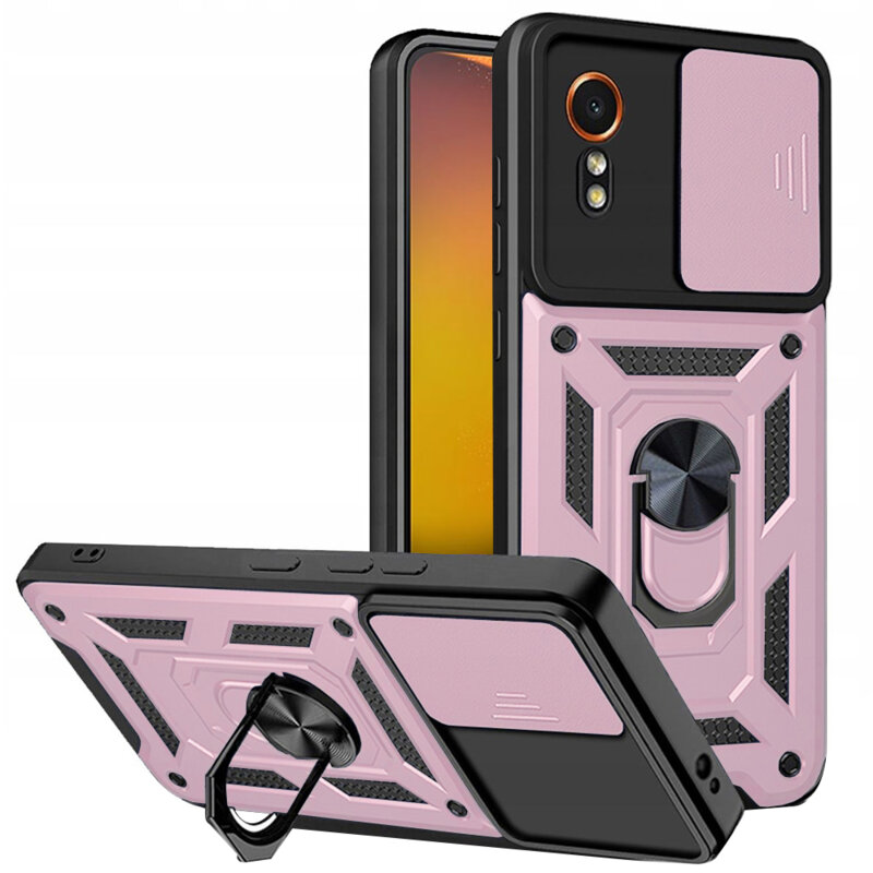 Husa Samsung Galaxy Xcover7 protectie camera Techsuit CamShield Series, roz