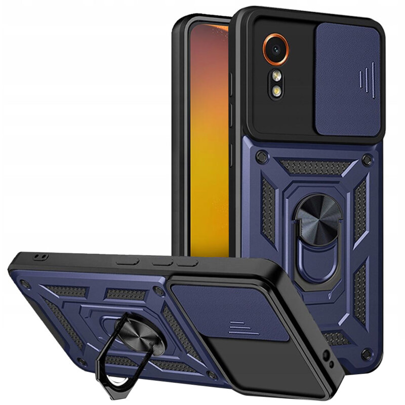 Husa Samsung Galaxy Xcover7 protectie camera Techsuit CamShield Series, albastru