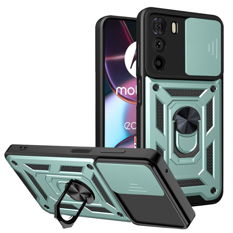 Husa Motorola Edge 30 protectie camera Techsuit CamShield Series, verde