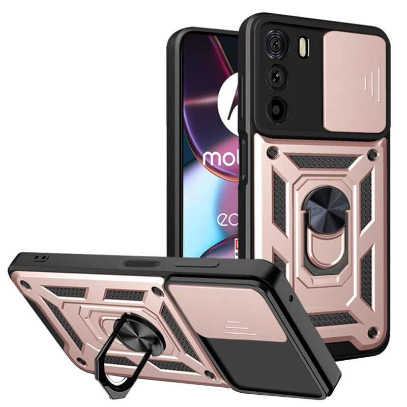 Husa Motorola Edge 30 protectie camera Techsuit CamShield Series, roz