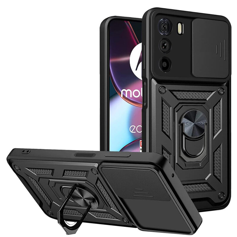Husa Motorola Edge 30 protectie camera Techsuit CamShield Series, negru