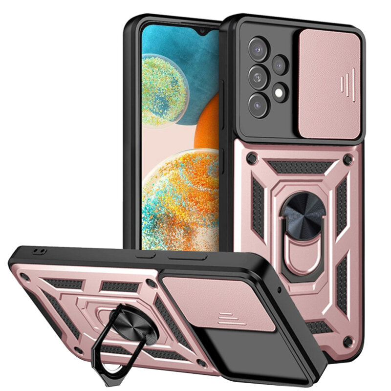 Husa Samsung Galaxy A23 5G protectie camera Techsuit CamShield Series, roz