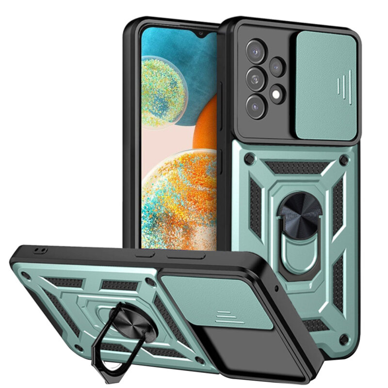 Husa Samsung Galaxy A23 5G protectie camera Techsuit CamShield Series, verde