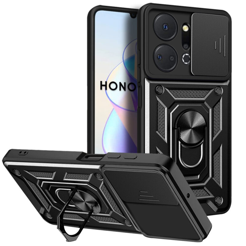 Husa Honor X7a protectie camera Techsuit CamShield Series, negru