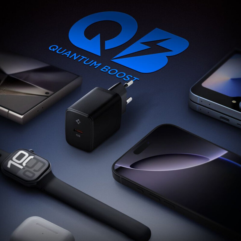 Incarcator tip C Fast Charging, 20W Spigen, negru, EE201EU