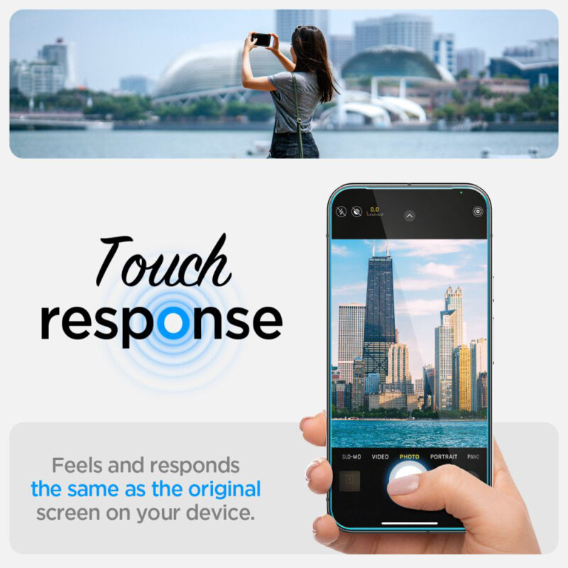 [Pachet 2x] Folie Google Pixel 9 Pro Spigen Glas.tR EZ Fit, privacy