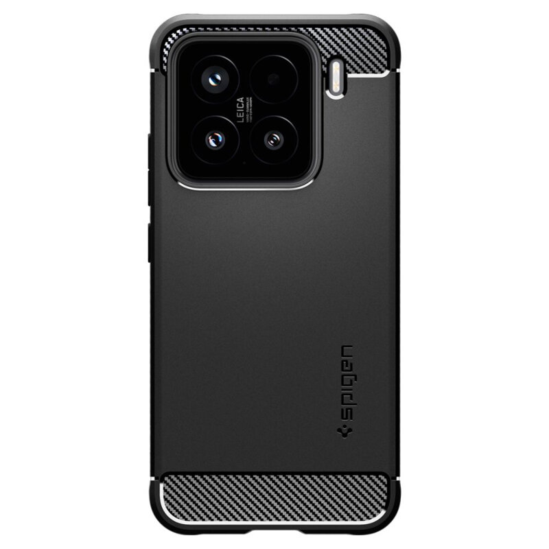 Husa Xiaomi 15 Spigen Rugged Armor, negru