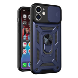 Husa iPhone 12 protectie camera Techsuit CamShield Series, albastru