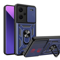 Husa Xiaomi Redmi Note 13 Pro+ 5G protectie camera Techsuit CamShield Series, albastru