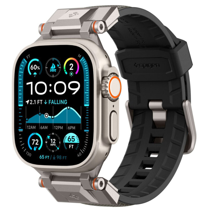 Curea Apple Watch 1 42mm Spigen DuraPro Armor, gri