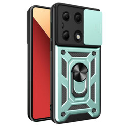 Husa Xiaomi Redmi Note 13 Pro 4G protectie camera Techsuit CamShield Series, verde
