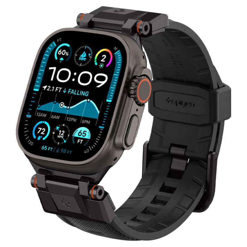 Curea Apple Watch 7 45mm Spigen DuraPro Armor, negru