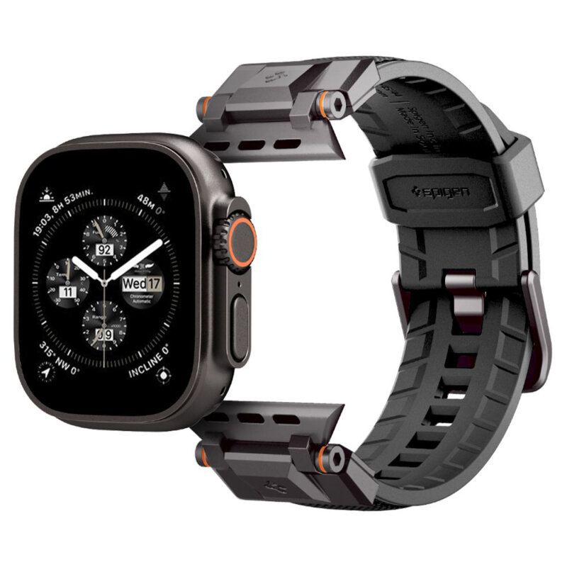 Curea Apple Watch 8 45mm Spigen DuraPro Armor, negru