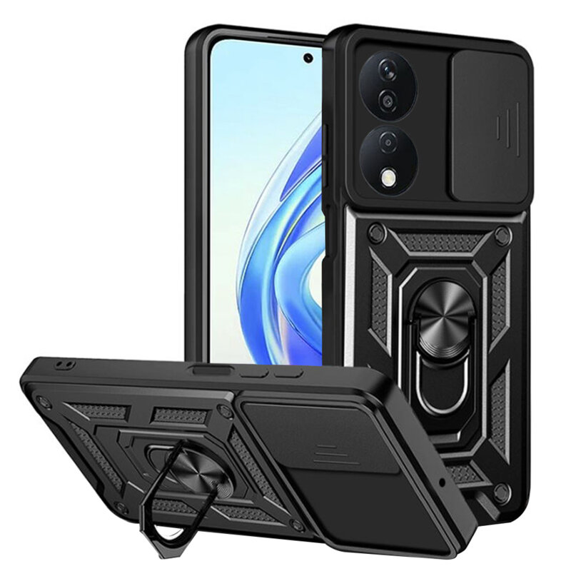 Husa Honor X7b protectie camera Techsuit CamShield Series, negru
