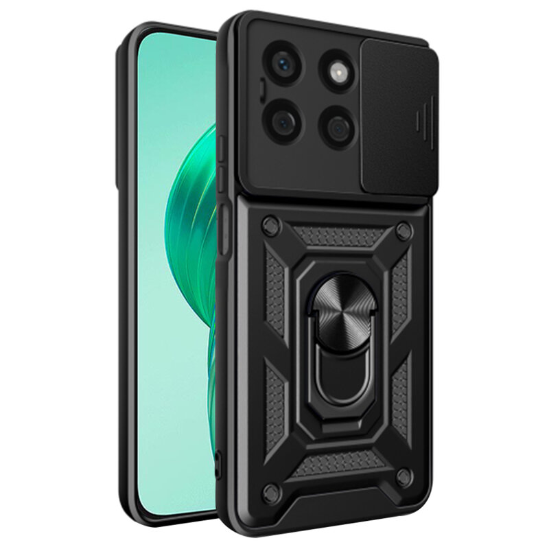 Husa Honor X8b protectie camera Techsuit CamShield Series, negru