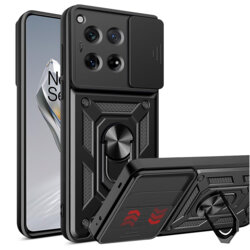 Husa OnePlus 12 protectie camera Techsuit CamShield Series, negru