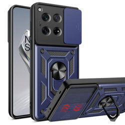 Husa OnePlus 12 protectie camera Techsuit CamShield Series, albastru