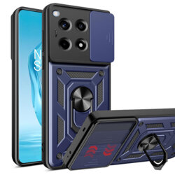 Husa OnePlus 12R protectie camera Techsuit CamShield Series, albastru