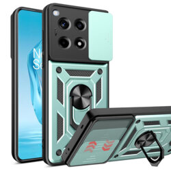 Husa OnePlus 12R protectie camera Techsuit CamShield Series, verde