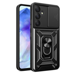 Husa Samsung Galaxy A55 5G protectie camera Techsuit CamShield Series, negru