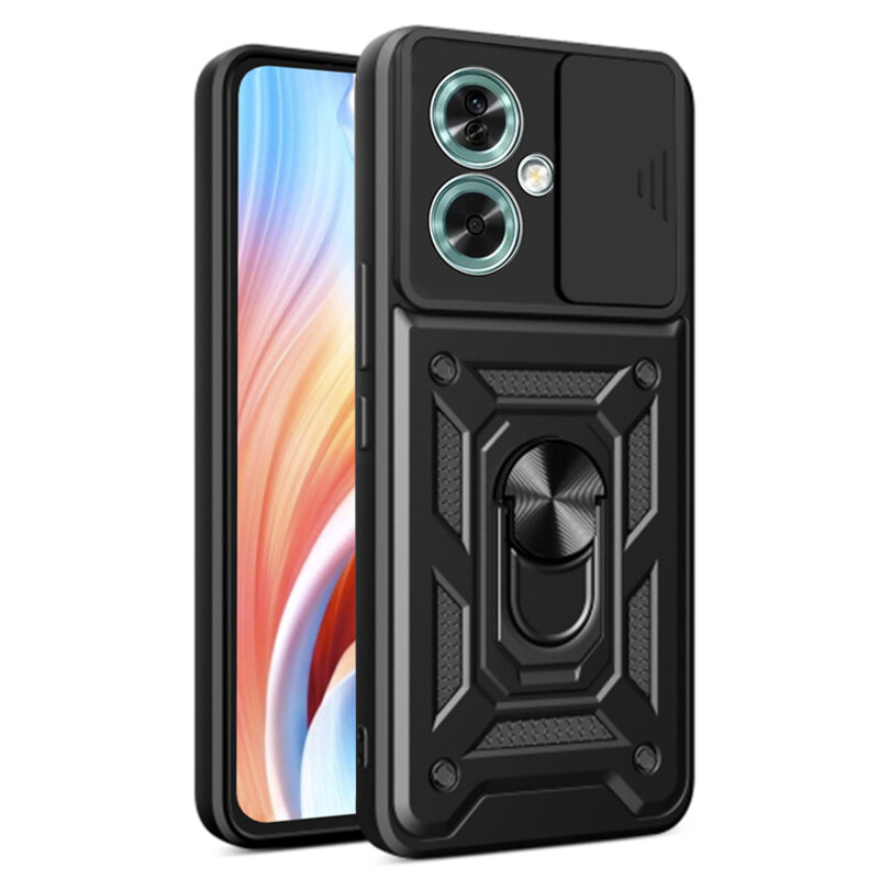 Husa Oppo A79 5G protectie camera Techsuit CamShield Series, negru