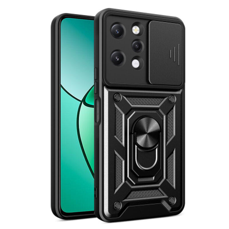 Husa Xiaomi Redmi 12 4G protectie camera Techsuit CamShield Series, negru