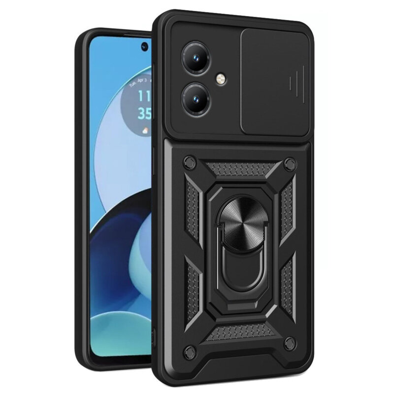 Husa Motorola Moto G14 protectie camera Techsuit CamShield Series, negru
