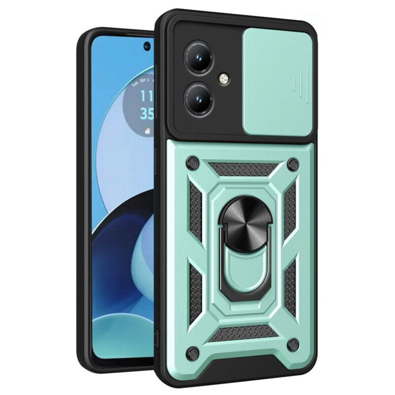 Husa Motorola Moto G14 protectie camera Techsuit CamShield Series, verde