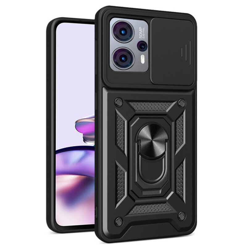 Husa Motorola Moto G13 protectie camera Techsuit CamShield Series, negru