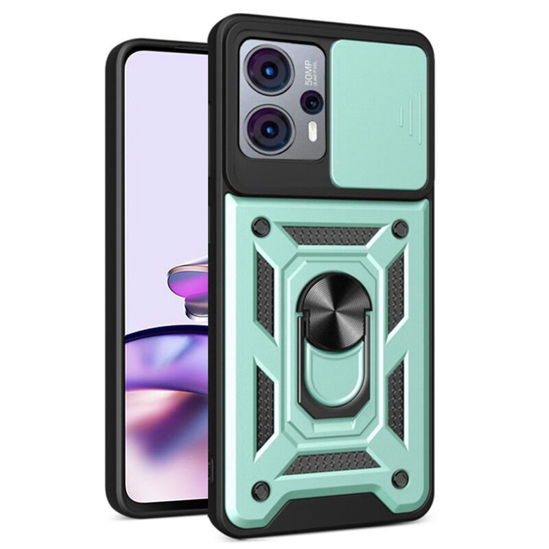 Husa Motorola Moto G13 protectie camera Techsuit CamShield Series, verde