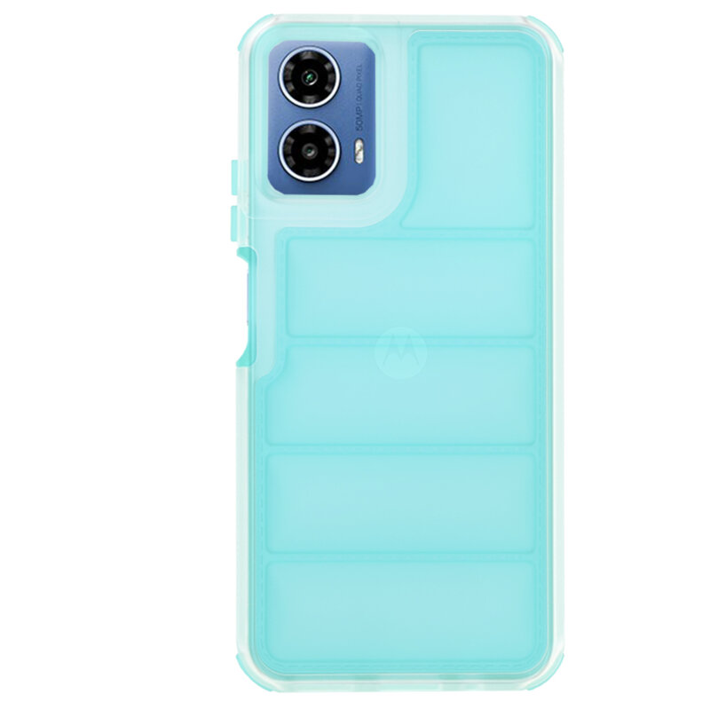 Husa Motorola Moto G34 Techsuit Wave Shield, turcoaz