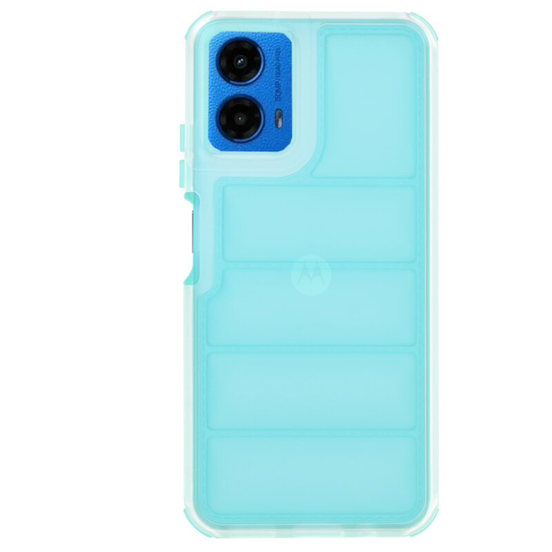 Husa Motorola Moto G45 Techsuit Wave Shield, turcoaz