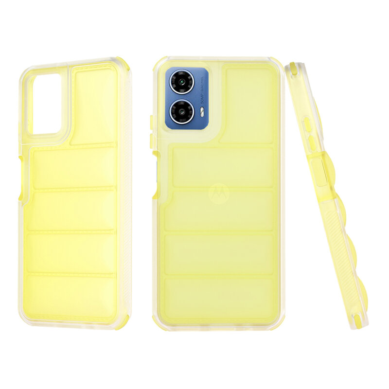 Husa Motorola Moto G45 Techsuit Wave Shield, galben