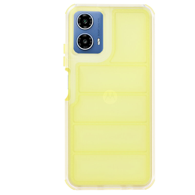 Husa Motorola Moto G45 Techsuit Wave Shield, galben