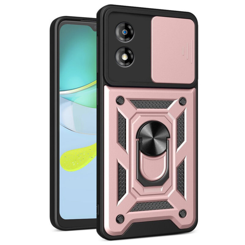 Husa Motorola Moto E13 protectie camera Techsuit CamShield Series, roz
