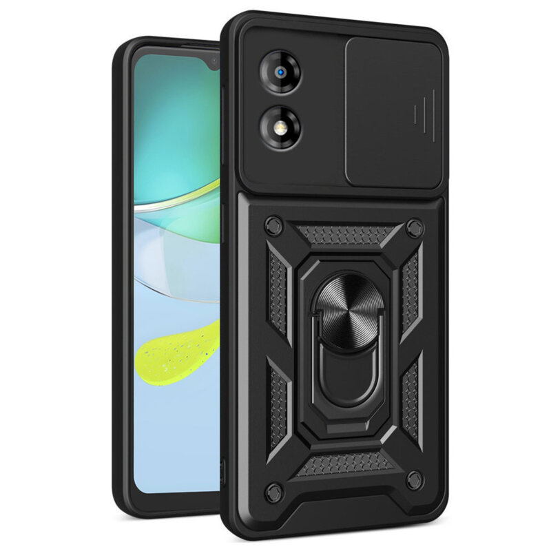 Husa Motorola Moto E13 protectie camera Techsuit CamShield Series, negru