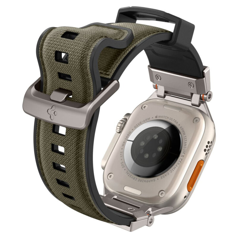 Curea Apple Watch SE 2 44mm Spigen DuraPro Armor, verde