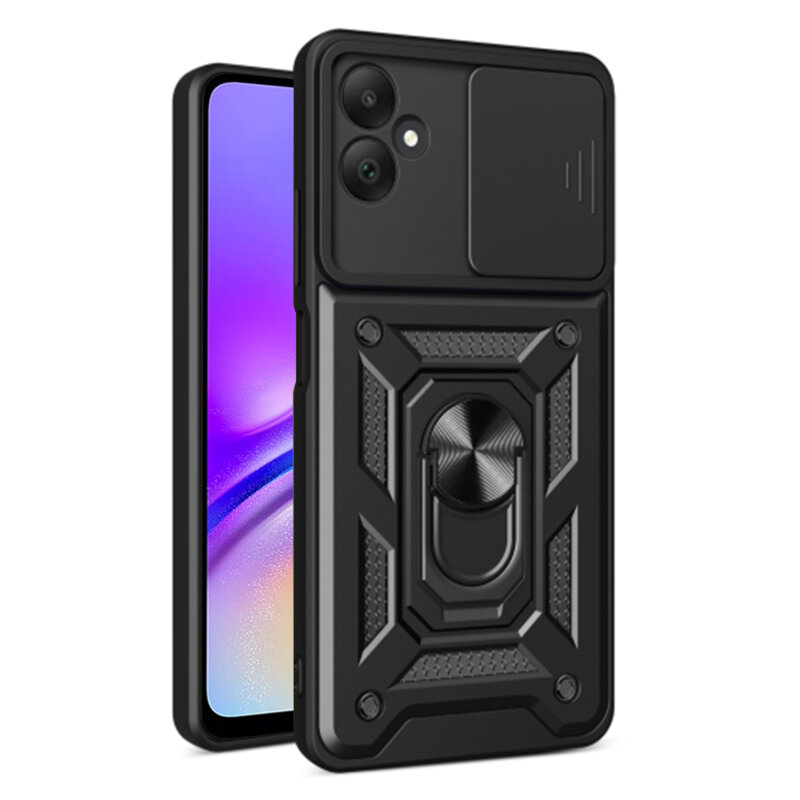 Husa Samsung Galaxy A05 protectie camera Techsuit CamShield Series, negru