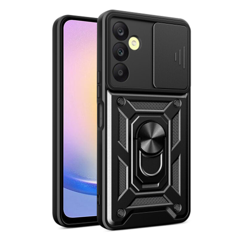 Husa Samsung Galaxy A25 5G protectie camera Techsuit CamShield Series, negru