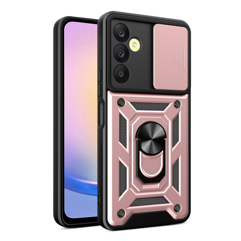 Husa Samsung Galaxy A25 5G protectie camera Techsuit CamShield Series, roz