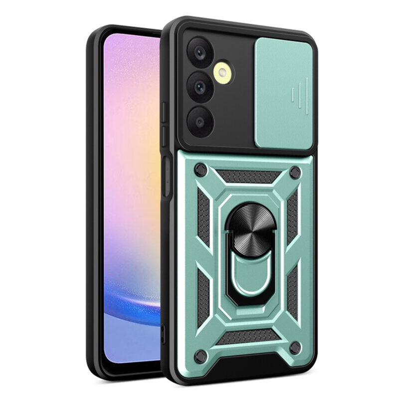 Husa Samsung Galaxy A25 5G protectie camera Techsuit CamShield Series, verde