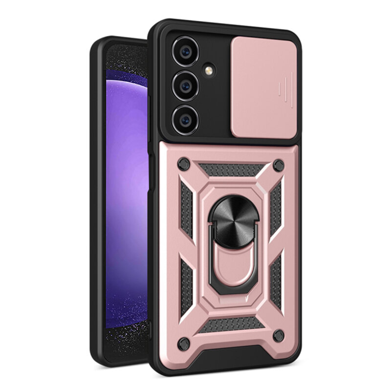 Husa Samsung Galaxy S23 FE protectie camera Techsuit CamShield Series, roz