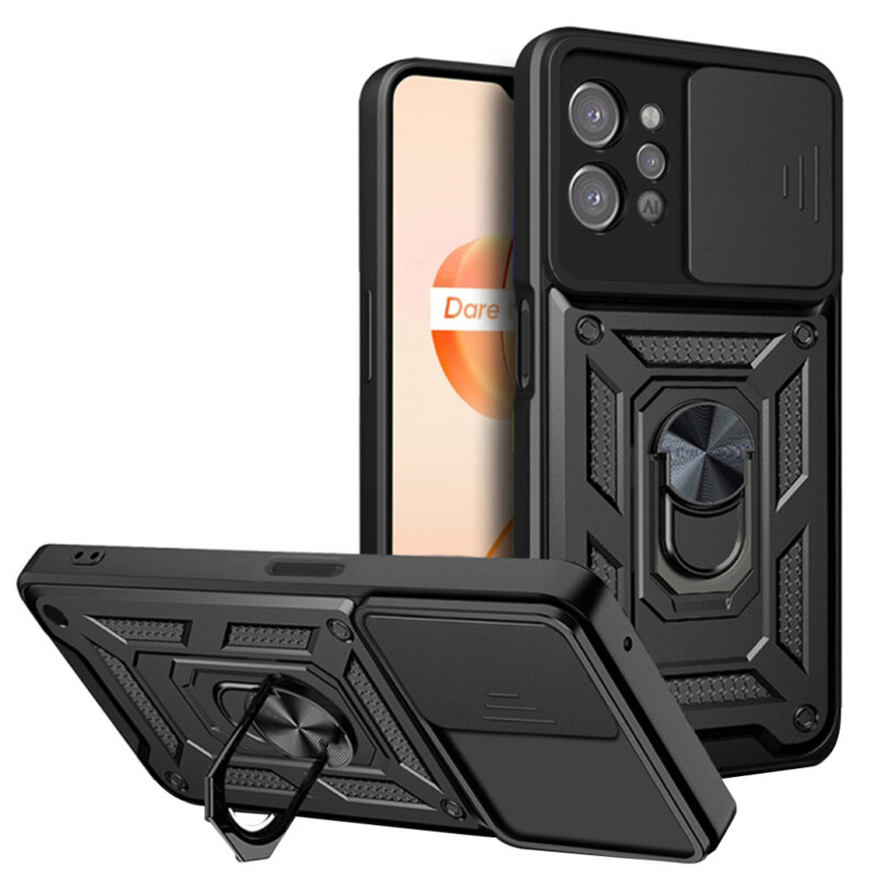 Husa Realme C31 protectie camera Techsuit CamShield Series, negru