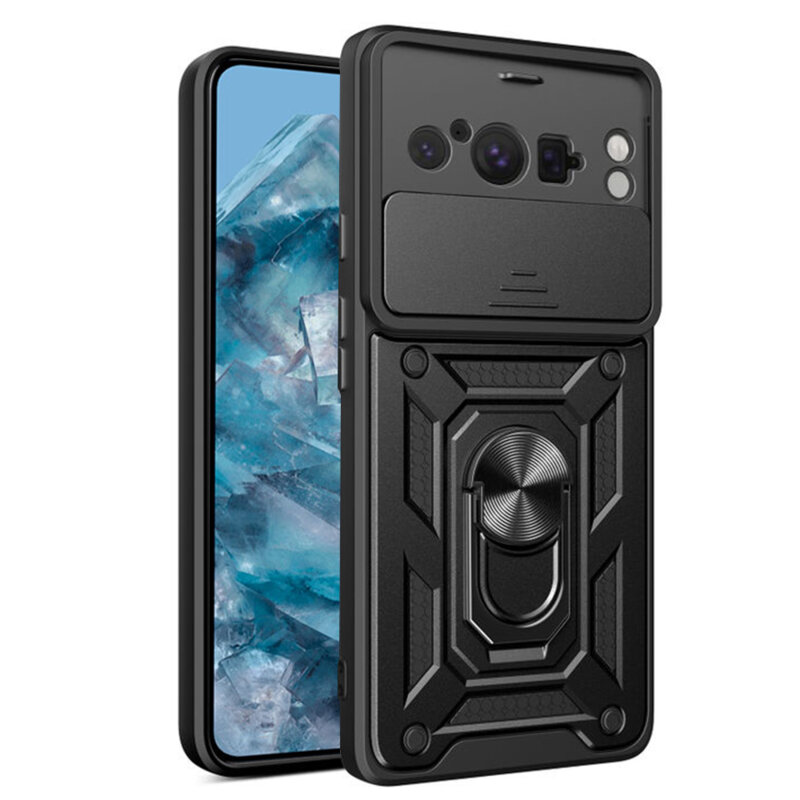 Husa Google Pixel 8 Pro protectie camera Techsuit CamShield Series, negru