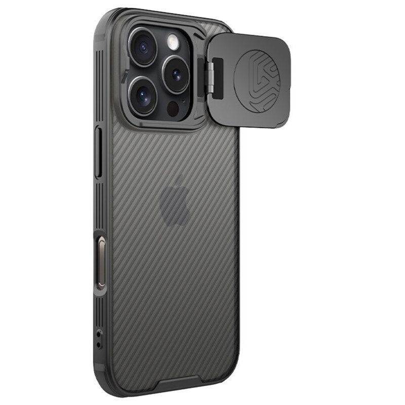 Husa iPhone 16 Pro Nillkin CamShield Prop, negru/transparenta