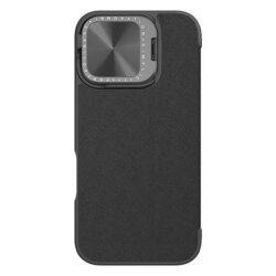 Husa iPhone 16 Pro Max Nillkin Qin Prop Plain Leather, negru