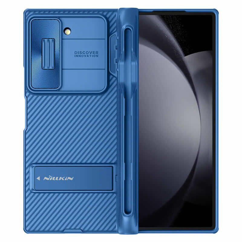 Husa Samsung Galaxy Z Fold6 Nillkin CamShield Pro Pen, albastru