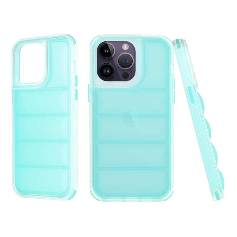 Husa iPhone 14 Pro Max Techsuit Wave Shield, turcoaz