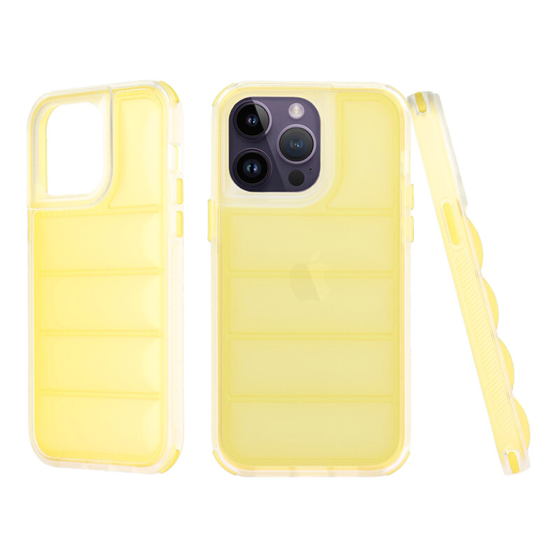 Husa iPhone 14 Pro Max Techsuit Wave Shield, galben
