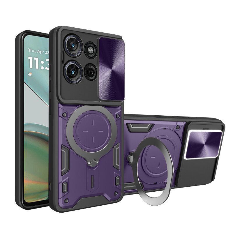Husa Motorola Moto G75 Techsuit CamGuard Pro, mov